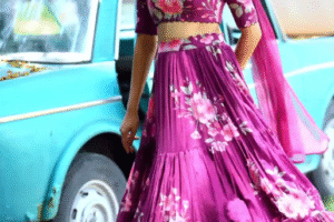The Beauty Of Blossoms In This Floral Wonder Lehenga Choli