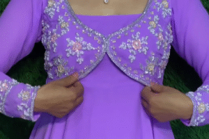 Stylish Floral Printed Designer Gown Kurti with Dupatta