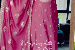 Ethnic Motifs Embroidered Zari Chanderi Cotton Kurta With Trousers & Dupatta