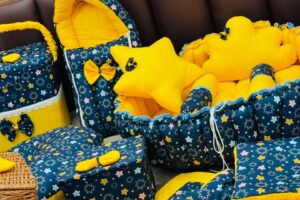 Bedding Set Sleeping Bag & Mosquito Net Gadda Combo Set of 3 Under The Sea Print