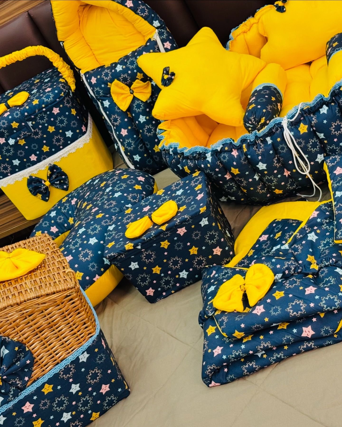 Bedding Set Sleeping Bag & Mosquito Net Gadda Combo Set of 3 Under The Sea Print - Image 2