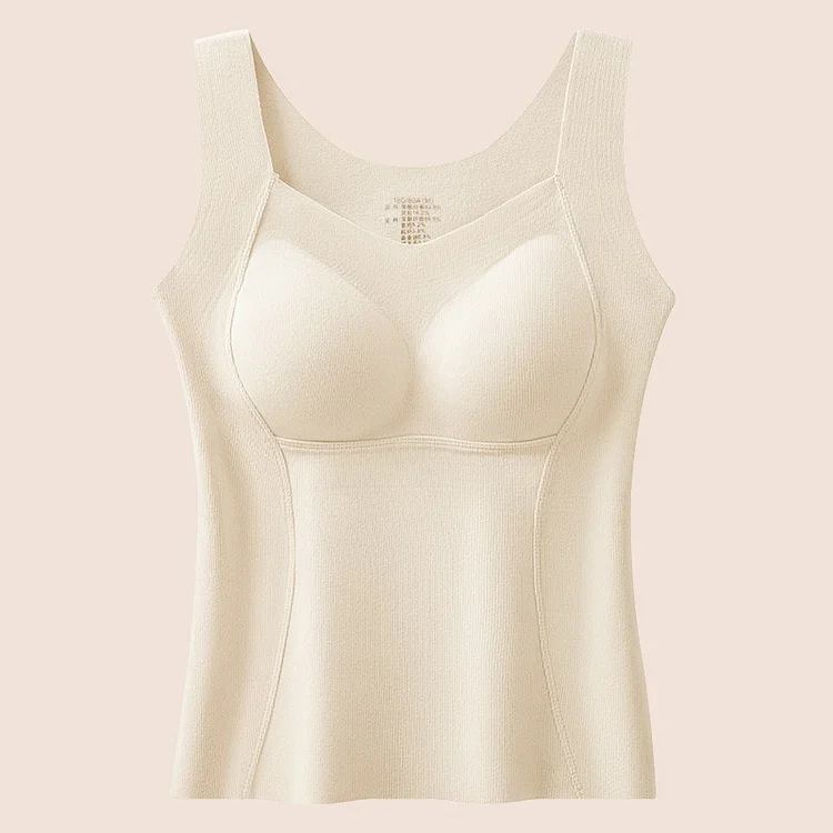 Women's Thermal Tank Tops with Built-in Bra - Image 10