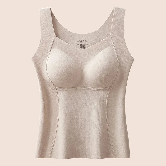 Women's Thermal Tank Tops with Built-in Bra - Image 9