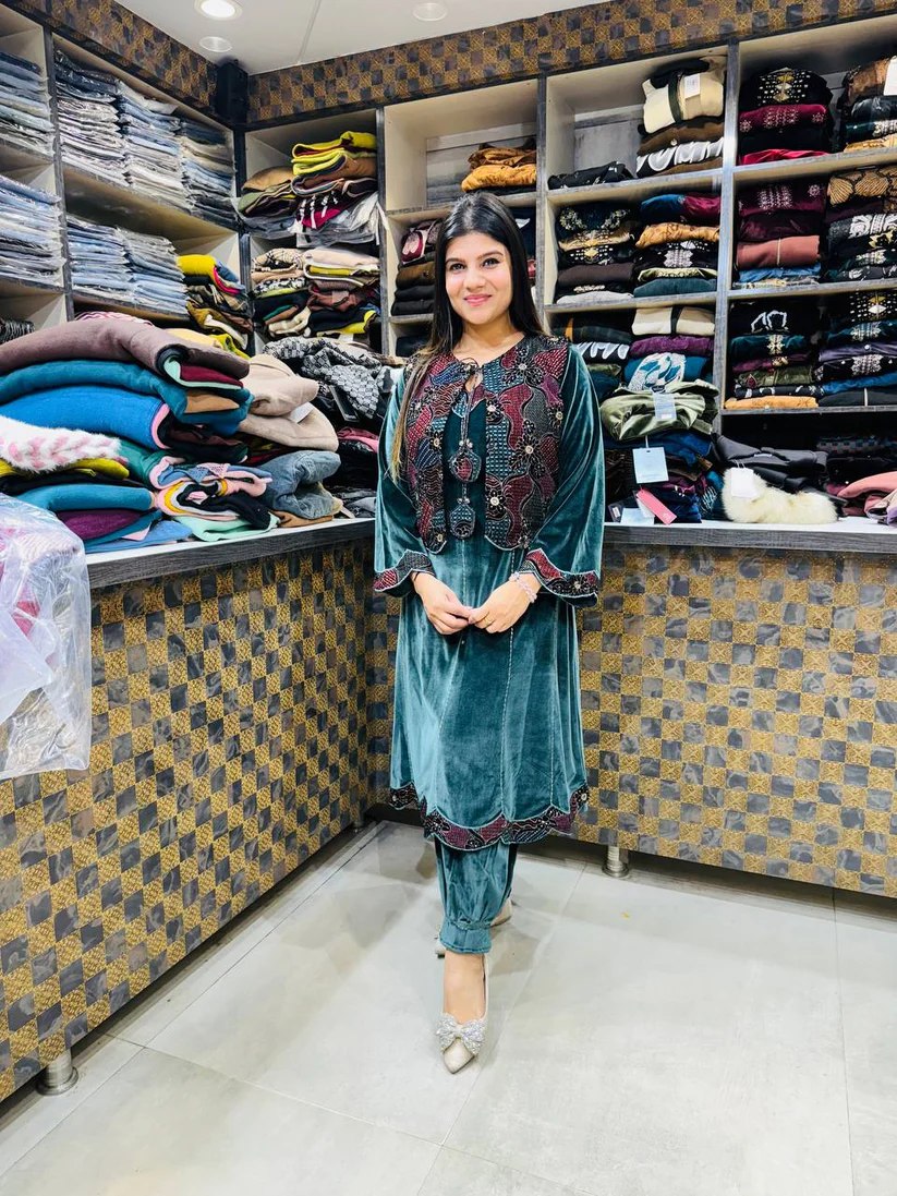 A-Shape Shirt with Afghani Bottom - Image 2