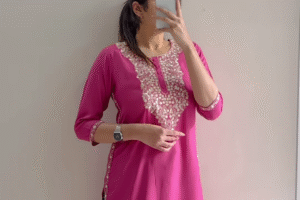 Embroidered Long Kurta – 7 Elegant Colors