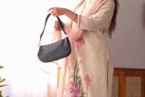 Floral Hand-Painted Kurta Set – 4 Elegant Shades