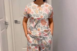 Floral Cotton Co-Ord Set – Relaxed Elegance