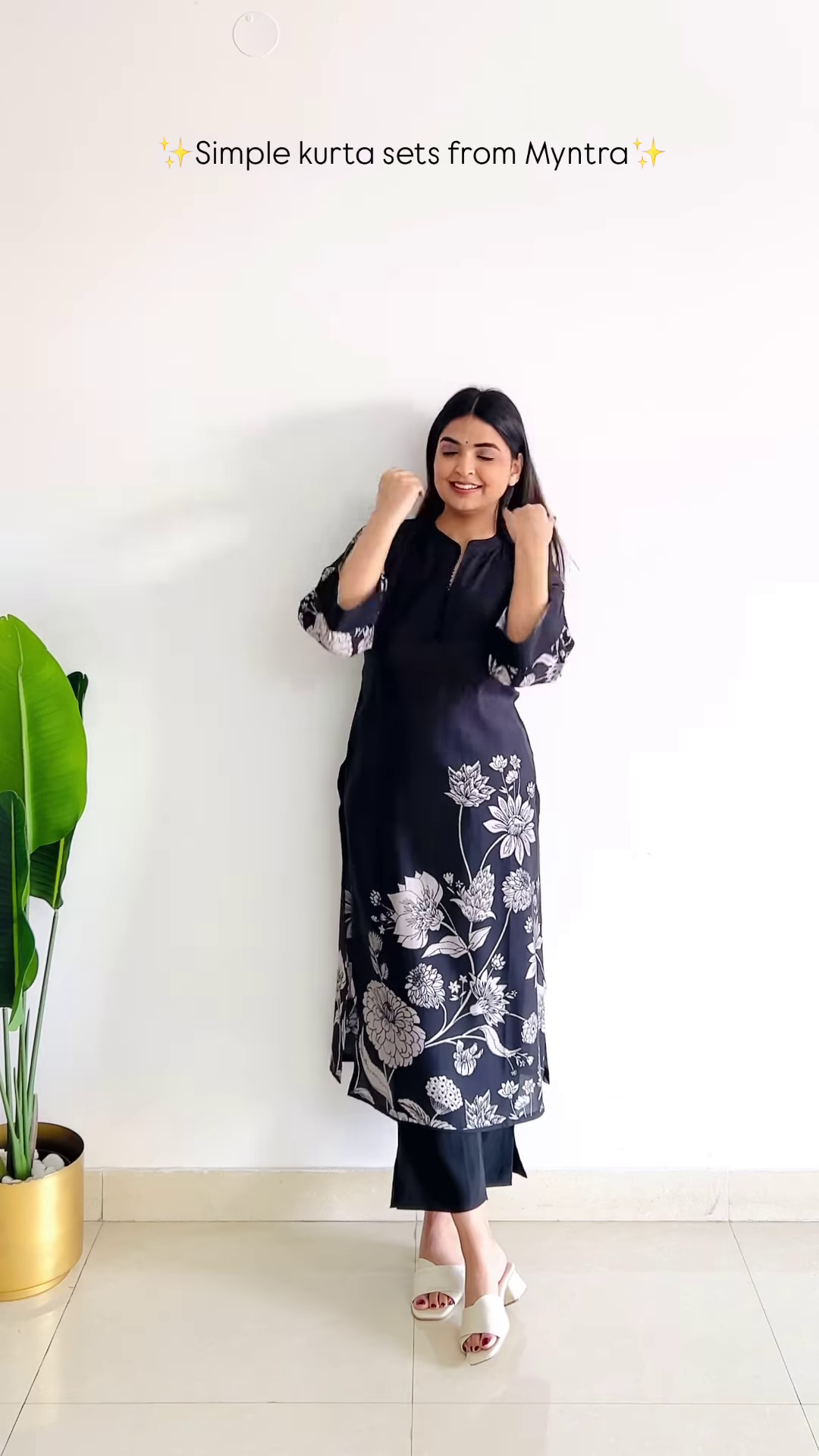 Elegant Floral Printed Kurta Set – Timeless Simplicity