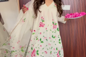 Floral Bliss Anarkali Dress – Grace in Every Step