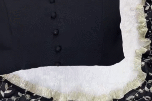 Luxe Black 3-Piece Embroidered Suit – Timeless Elegance