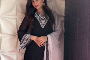 Black Elegance Embroidered Suit – A Timeless Statement