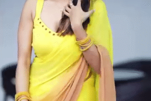 Sun-Kissed Elegance – Radiant Yellow Ombre Saree for Effortless Glamour
