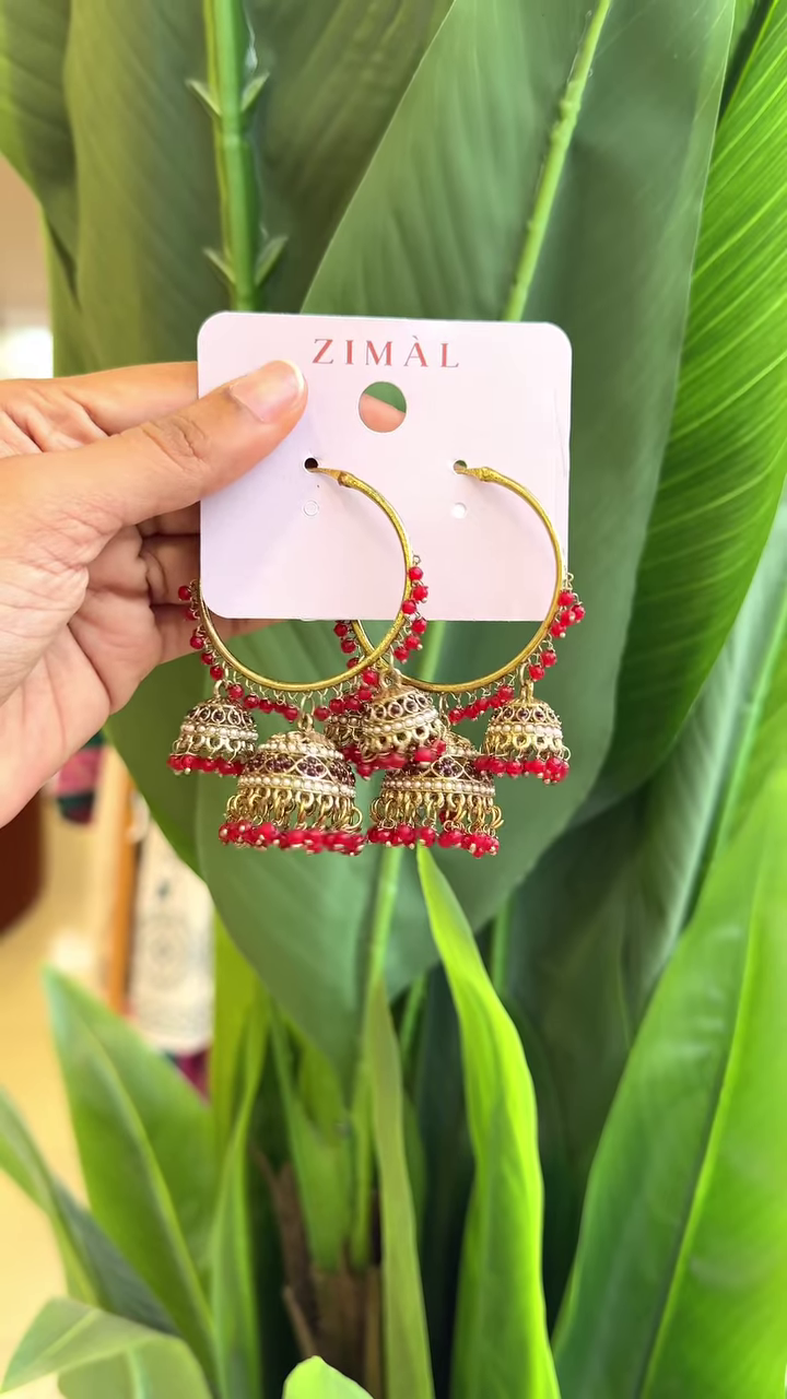 🌿 Enchanting Emerald Hoops: A Fusion of Tradition & Grace 🌿 - Image 2