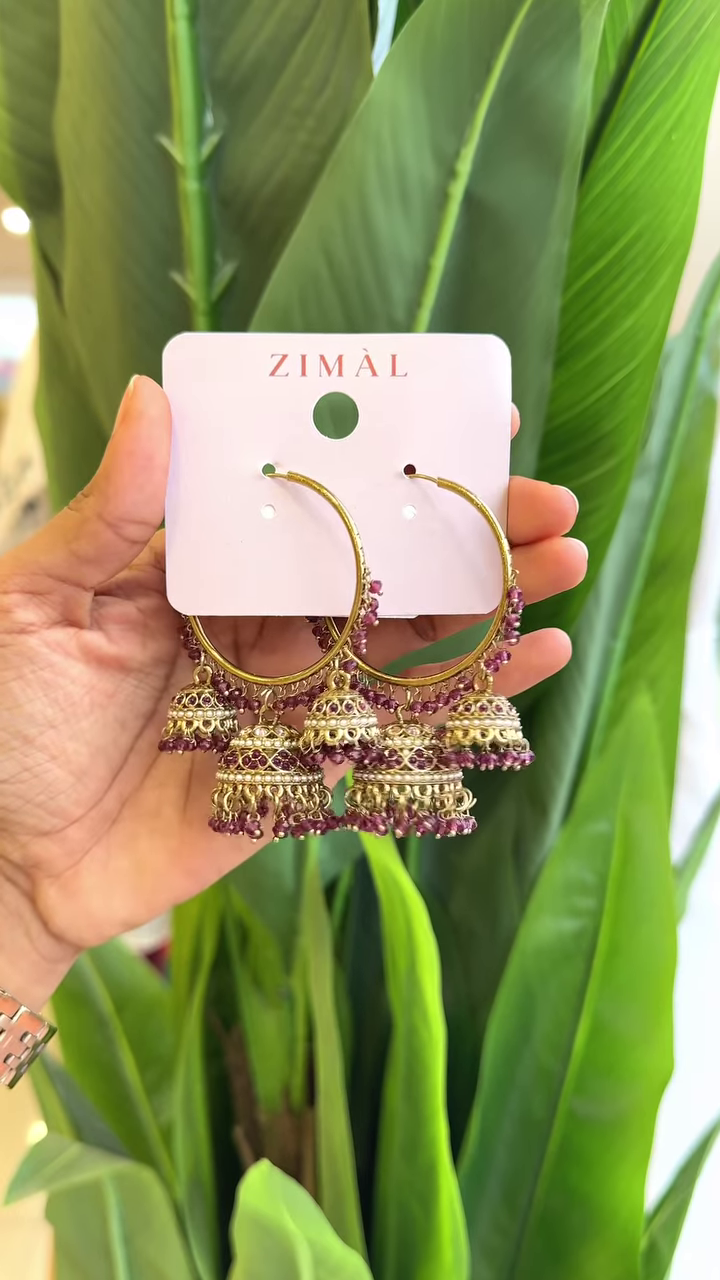 🌿 Enchanting Emerald Hoops: A Fusion of Tradition & Grace 🌿 - Image 3