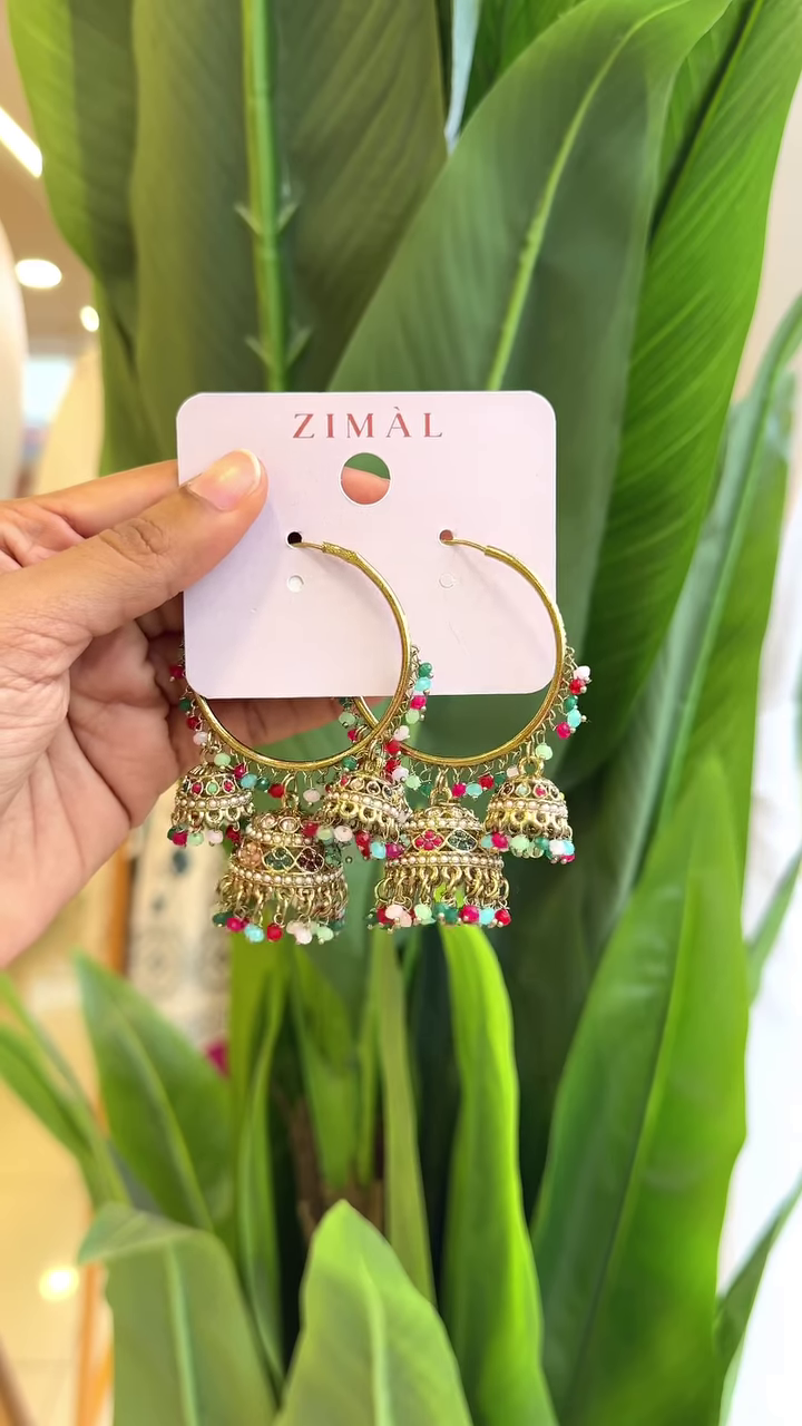 🌿 Enchanting Emerald Hoops: A Fusion of Tradition & Grace 🌿 - Image 6