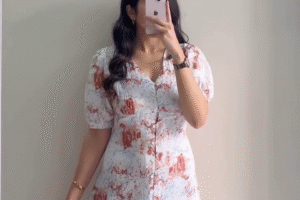 Elegant Navy Blue Printed Modest Summer Maxi Dress with Full Sleeves and Flowy Silhouette