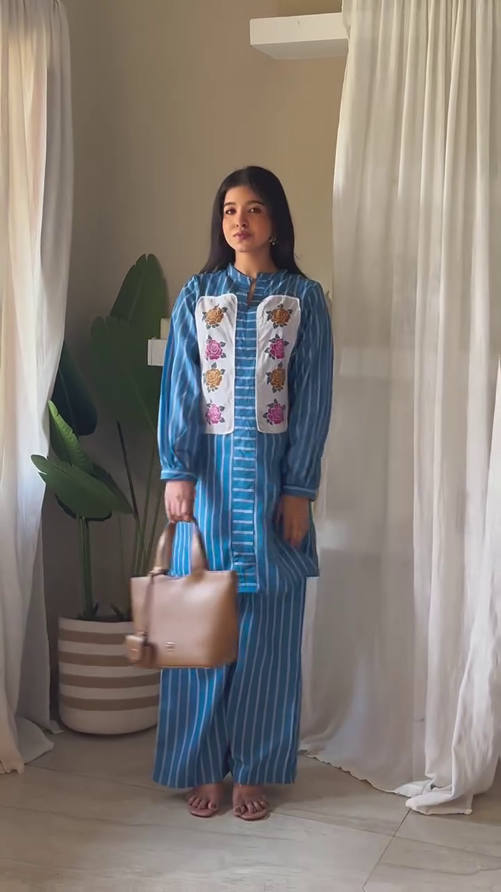 Elegant Everyday Women's Cotton Printed Co-ord Set – Lightweight Kurta and Pant Set with Matching Dupatta Option – Office & Casual Wear - Image 4