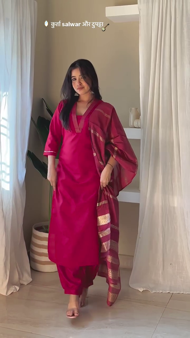 Elegant Heritage Handcrafted Kurta, Salwar & Dupatta Set – Premium Festive & Ethnic Wear Collection for Women