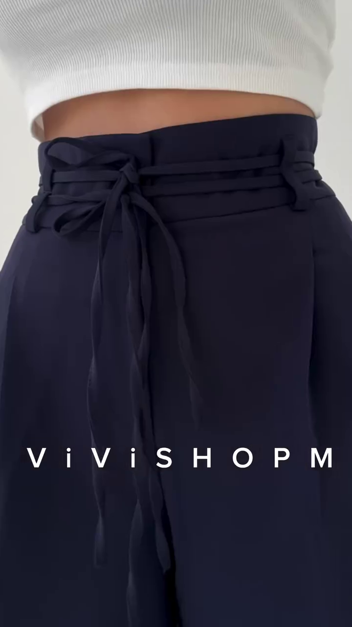 High-Waist Stone Beige Tailored Palazzo Pants with Waist-Cinch Belt Detailing – Elegant Pleated Wide-Leg Trousers for Modern Minimalist Fashion - Image 7