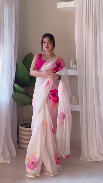 Vintage Mustard Yellow Cotton Saree with Bold Black Polka Dots, Contrast Border & Classic Striped Pallu – Handcrafted Ethnic Drape with Contemporary Twist” - Image 2