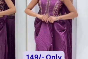 🌸 Elegant Plum Purple Lehenga Set – A Blend of Grace & Glamour 🌸