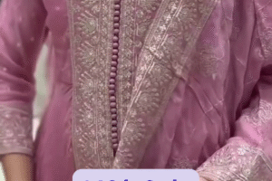 🌸 Blush Pink Anarkali Suit – A Perfect Blend of Grace & Elegance 🌸