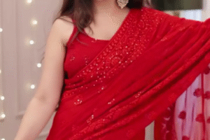 ❤️ Classic Red Saree – The Eternal Symbol of Elegance ❤️