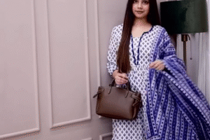 💙 Elegant Indigo Cotton Suit Set 💙