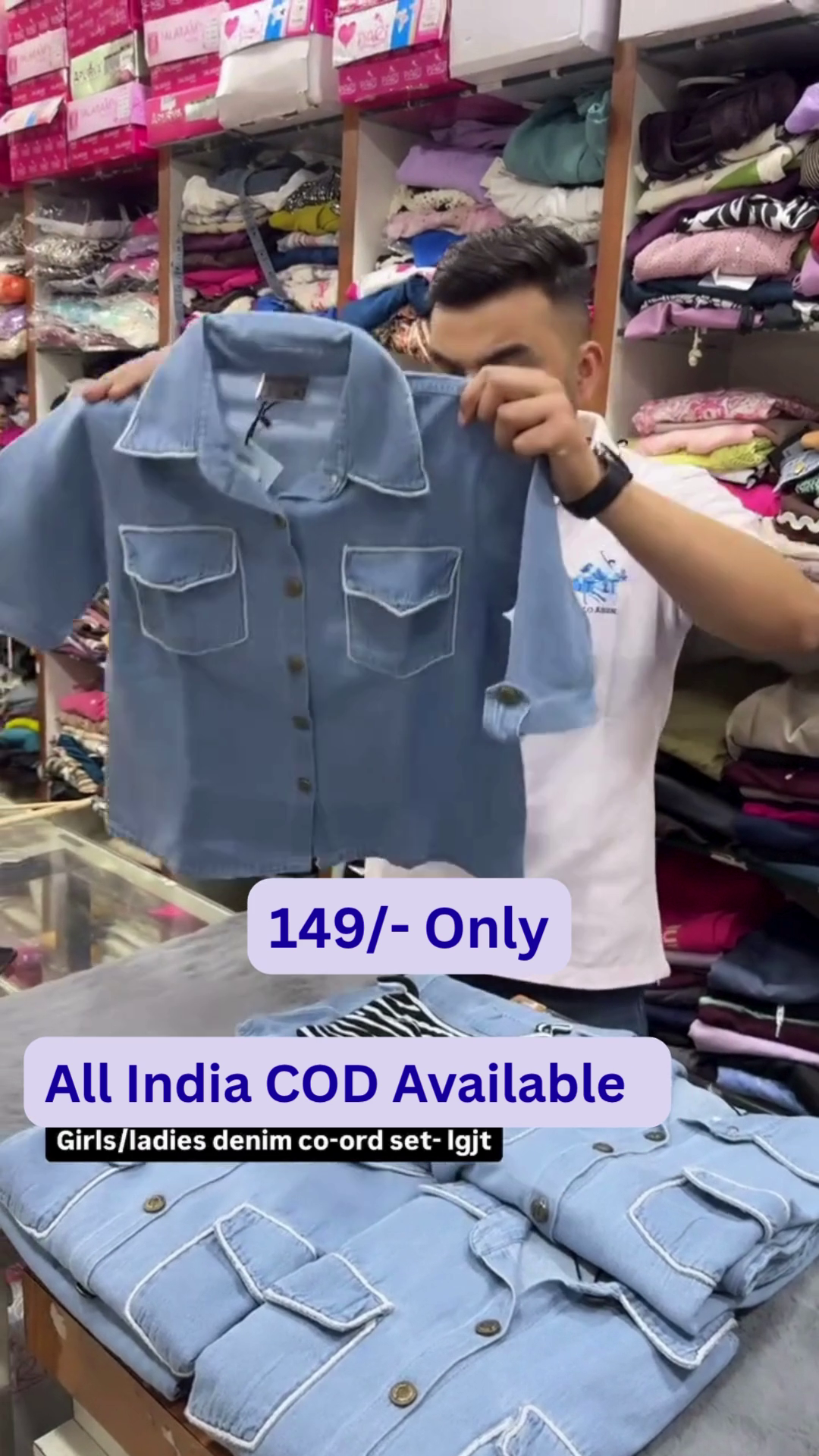 ✨Trendy Denim Co-Ord Set for Girls & Ladies 👖💙 - Image 2