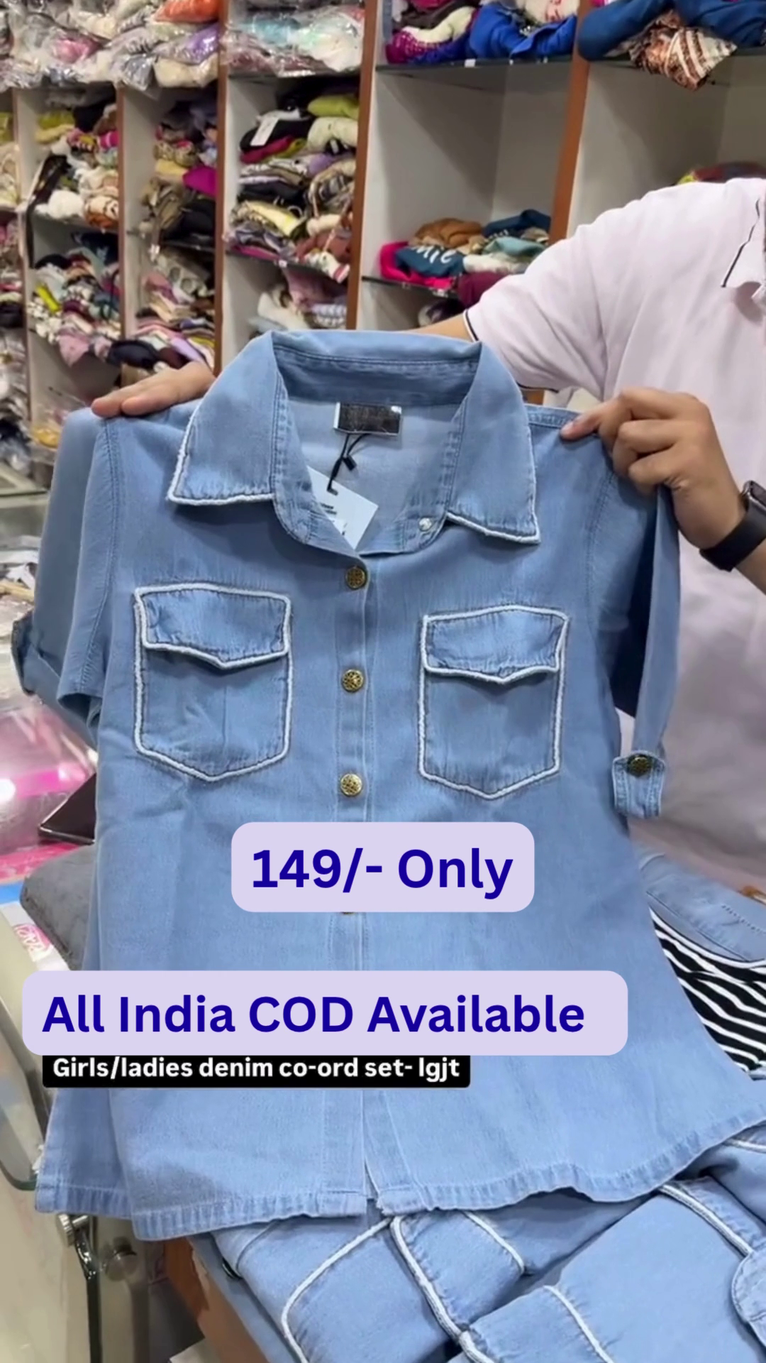 ✨Trendy Denim Co-Ord Set for Girls & Ladies 👖💙 - Image 3