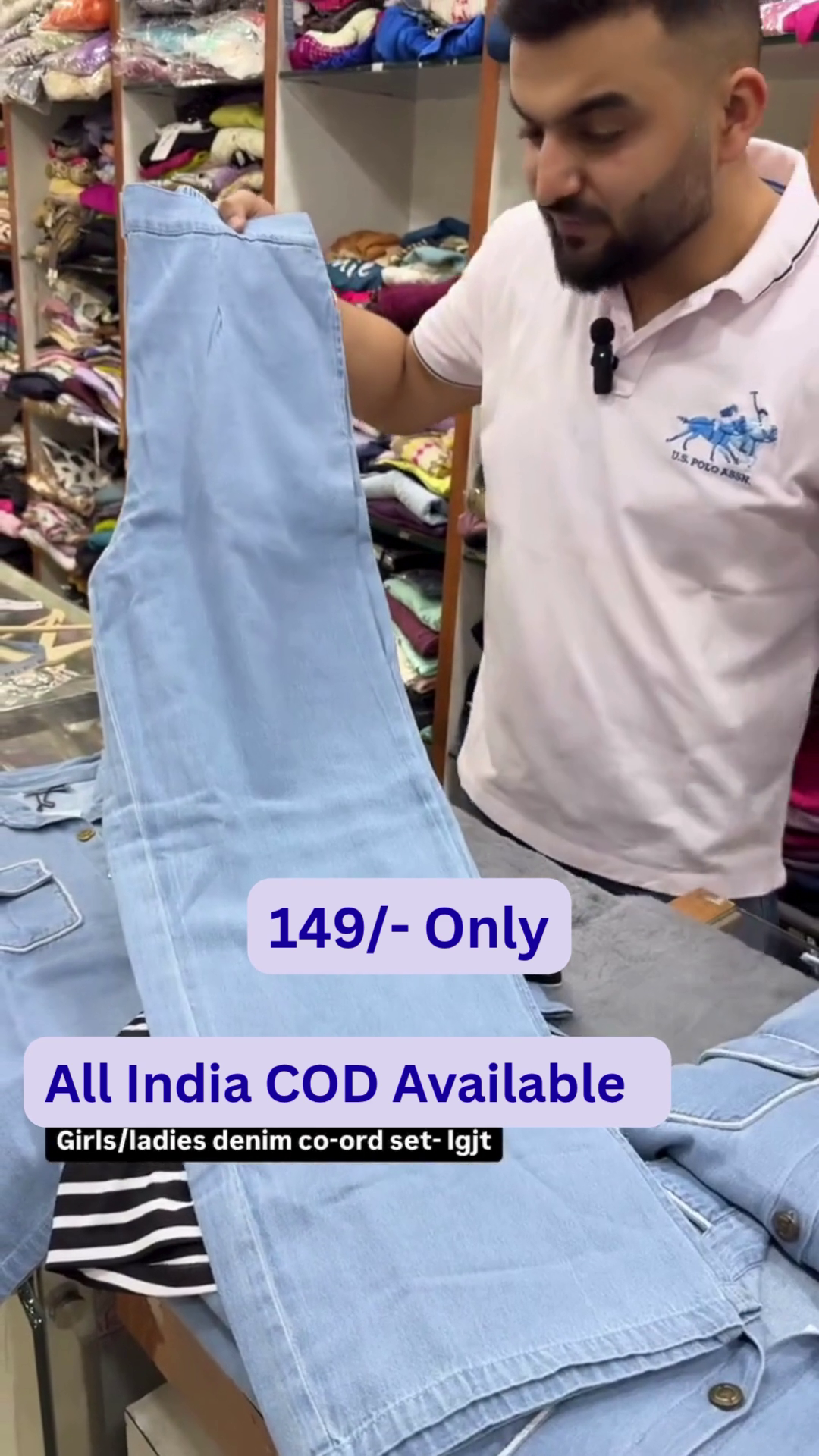 ✨Trendy Denim Co-Ord Set for Girls & Ladies 👖💙 - Image 4