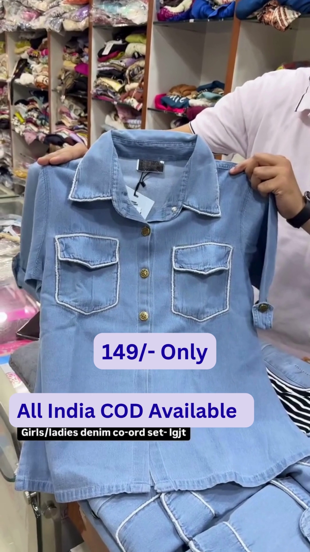 ✨Trendy Denim Co-Ord Set for Girls & Ladies 👖💙 - Image 7