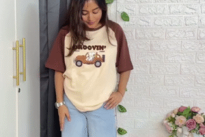 ✨ Premium Oversized Graphic Jersey Tees for Women | Trendy Streetwear Top (XXS–XXL) ✨