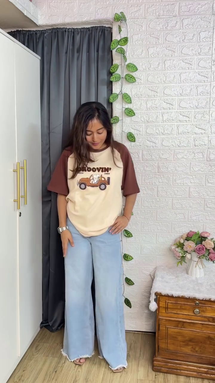 ✨ Premium Oversized Graphic Jersey Tees for Women | Trendy Streetwear Top (XXS–XXL) ✨