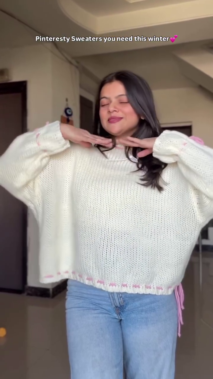 ⭐ “Pinterest-Style Cozy Winter Sweater Collection – Premium Soft Knit | Multiple Colours | Sizes XXS–XXL”