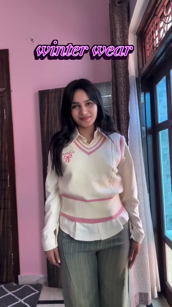 ⭐ “Korean Cute Aesthetic Winter Sweater for Girls | Soft Knit | Bow Detail | Premium Warm Wear | Sizes XXS–XXL” - Image 4