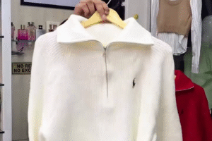 🔥 Premium Half-Zipper Ribbed Winter Sweater (Multiple Colors) 🔥