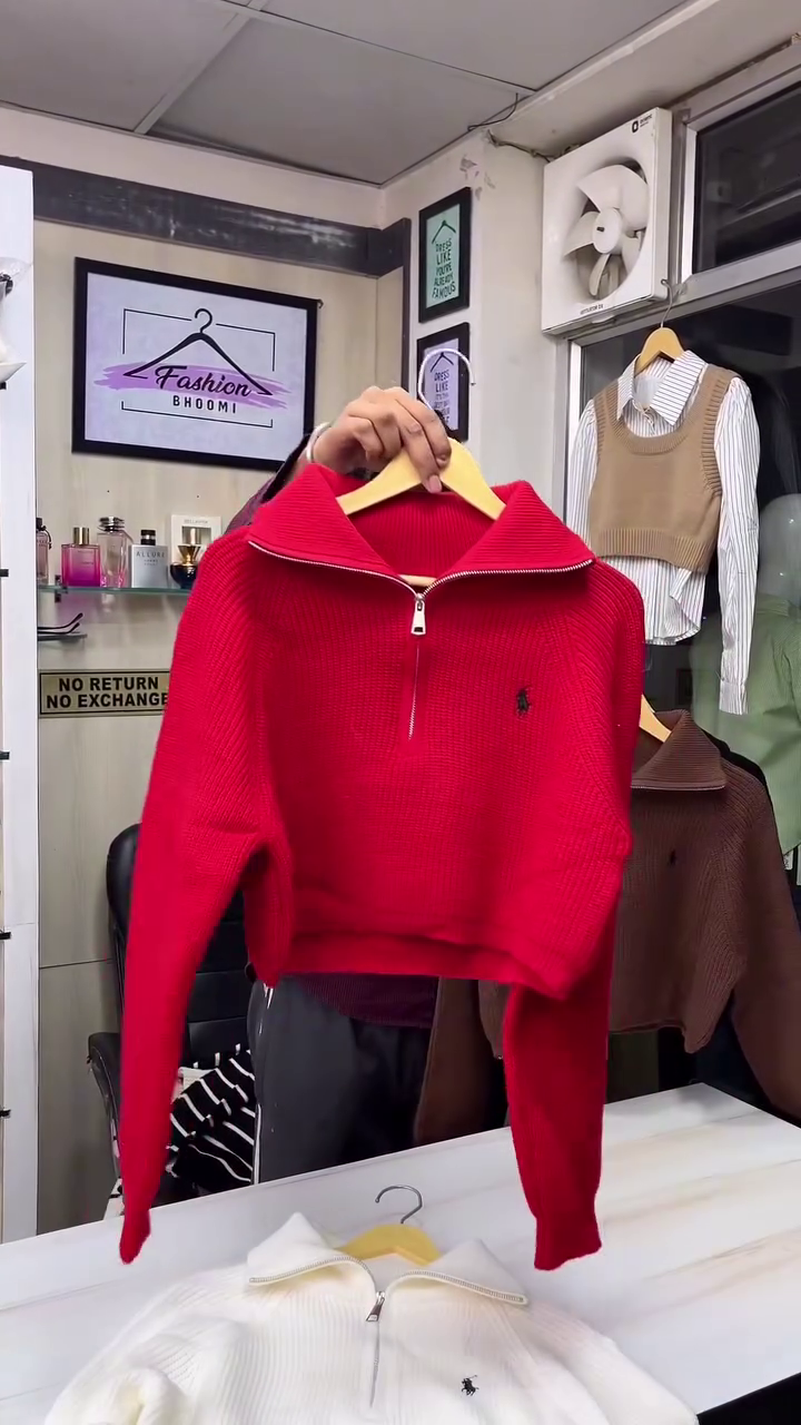 🔥 Premium Half-Zipper Ribbed Winter Sweater (Multiple Colors) 🔥 - Image 4