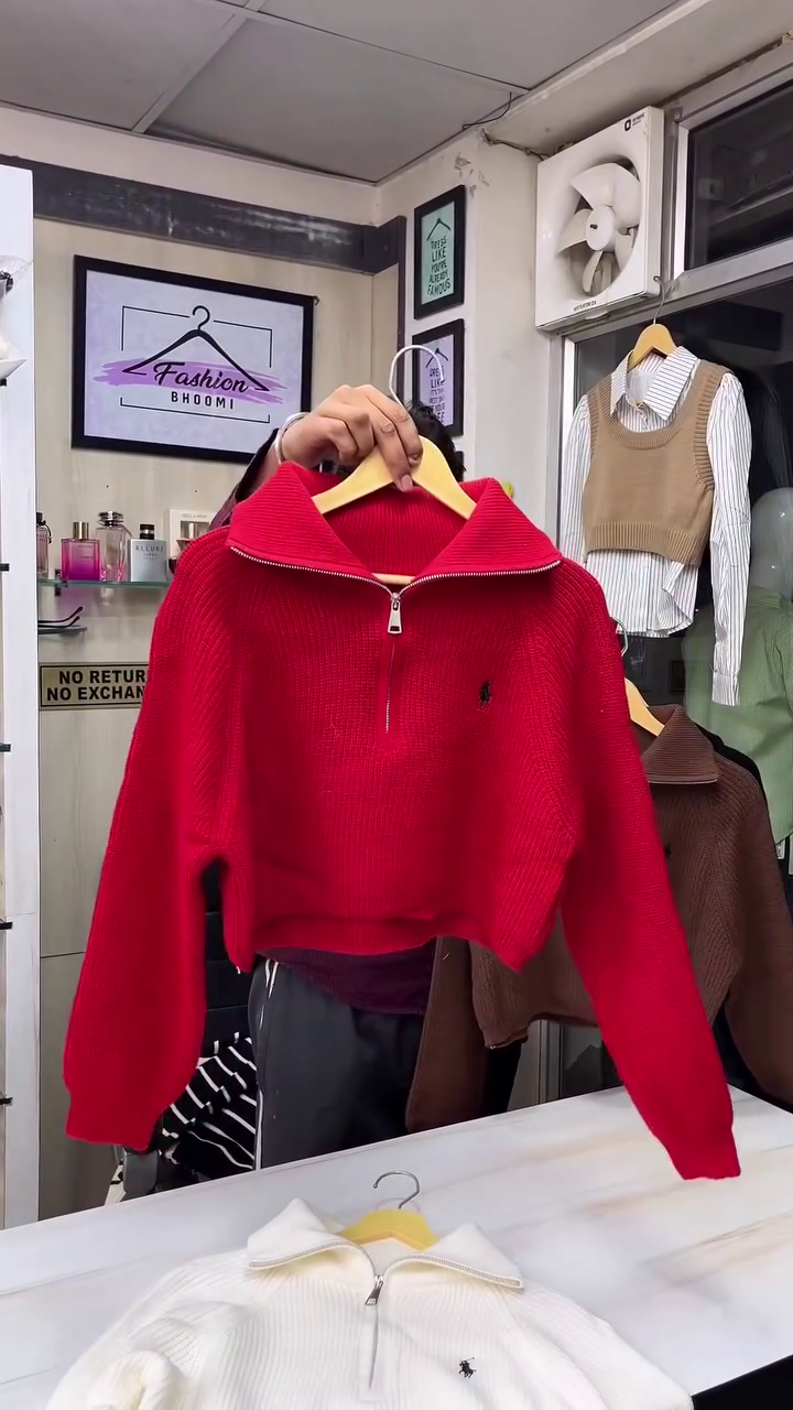 🔥 Premium Half-Zipper Ribbed Winter Sweater (Multiple Colors) 🔥 - Image 5