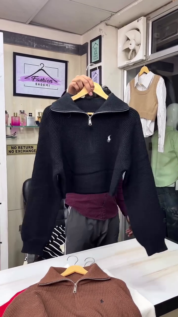 🔥 Premium Half-Zipper Ribbed Winter Sweater (Multiple Colors) 🔥 - Image 9