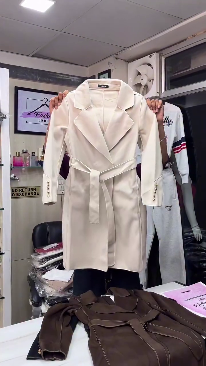 ⭐ “Elite Winter Luxe Belted Trench Coat for Women” - Image 3