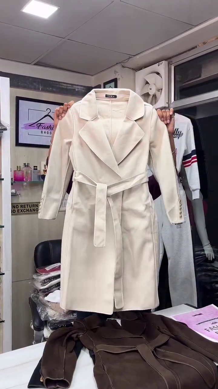 ⭐ “Elite Winter Luxe Belted Trench Coat for Women” - Image 4