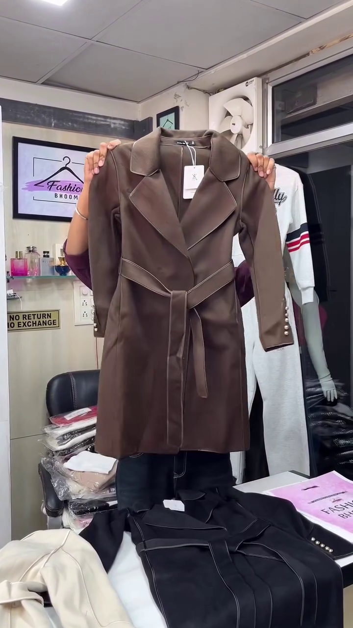 ⭐ “Elite Winter Luxe Belted Trench Coat for Women” - Image 6