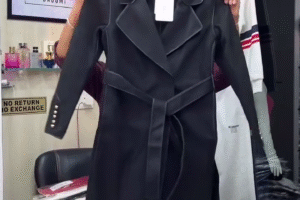 ⭐ “Elite Winter Luxe Belted Trench Coat for Women”