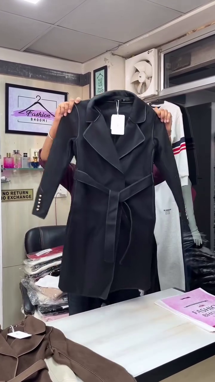 ⭐ “Elite Winter Luxe Belted Trench Coat for Women”