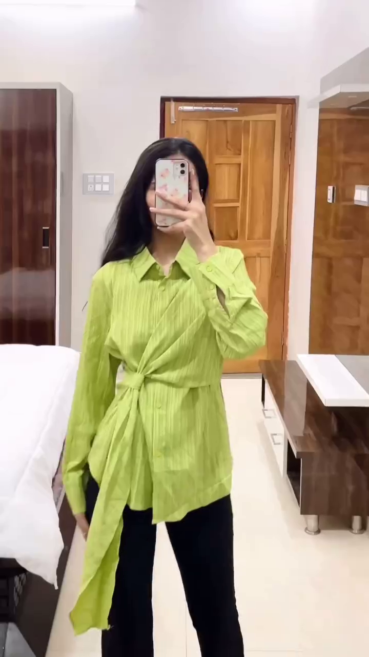 Premium Lace-Up Back Shaping Shirts for Women – Trendy Fit, Elegant Style - Image 11