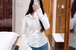 Premium Lace-Up Back Shaping Shirts for Women – Trendy Fit, Elegant Style