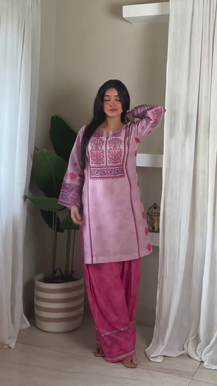 Premium Embroidered Punjabi Suit Set for Women – Festival & Daily Wear Collection - Image 3