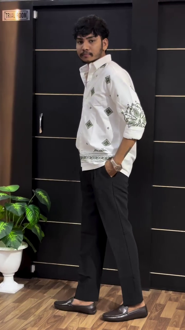 Premium Festive Designer Printed Men’s Shirt Collection – Slim Fit Elegance - Image 7