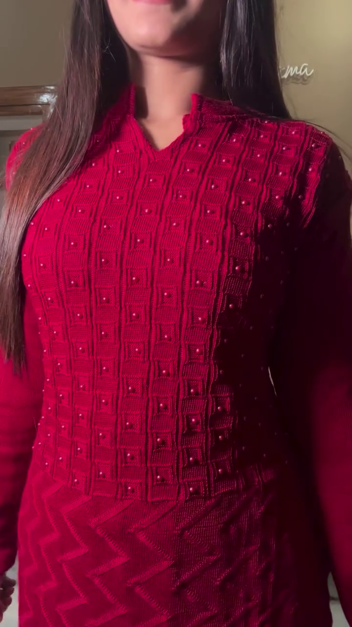 Women’s Premium Woolen Winter Kurti – Ultra-Warm, Soft, Stylish | Multiple Designs & Colors - Image 6